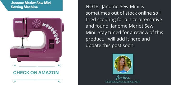 Janome Merlot Sew Mini Sewing Machine